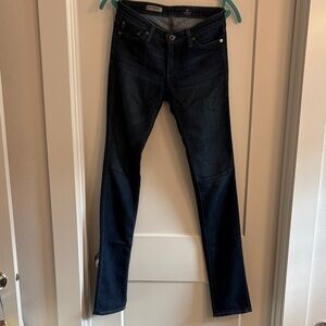 AG The Premiere Skinny Straight Indigo Denim Trousers